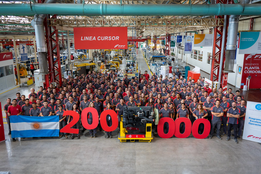FPT INDUSTRIAL SETS A NEW RECORD WITH THE PRODUCTION OF ITS 200,000TH ENGINE IN CORDOBA 